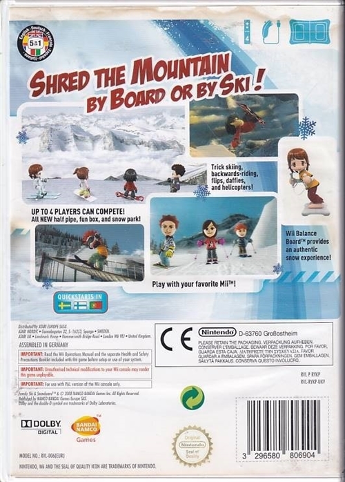 Family Ski and Snowboard - Nintendo Wii (B Grade) (Genbrug)